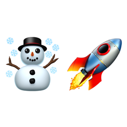 ☃🚀 Emoji Domain iOS rendering